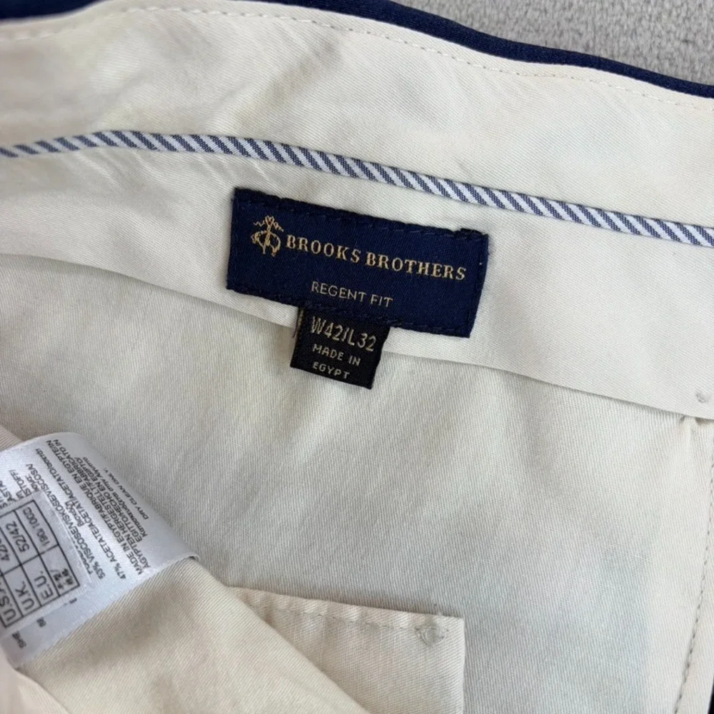 Brooks Brothers Explorer Regent Fit Suit in Blue Stretch Wool Men 50L Designer